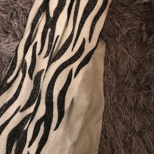 Zebra print scarf